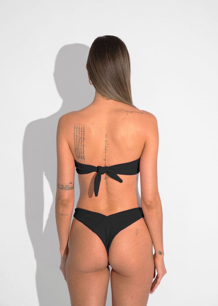 Mariah Top - Black Sand Top Naked Swimwear 