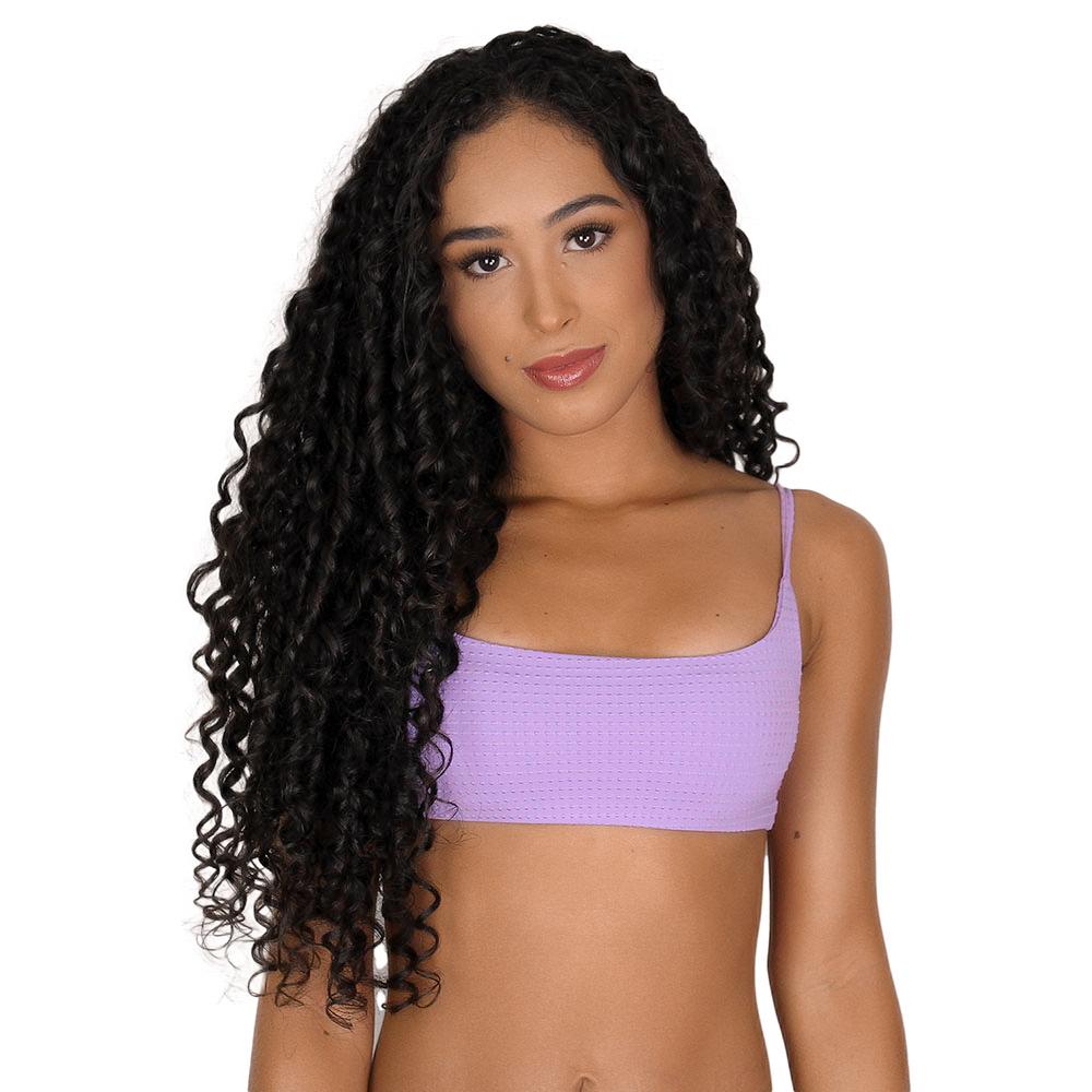 Megan Top - Lavender Dots Top Naked Swimwear XS 